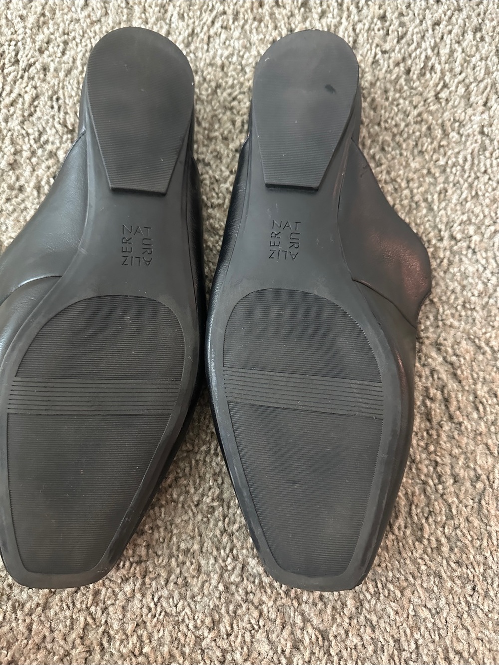 Naturalizer Target Black Leather Mary Jane Mule with Buckle - Picture 2 of 3